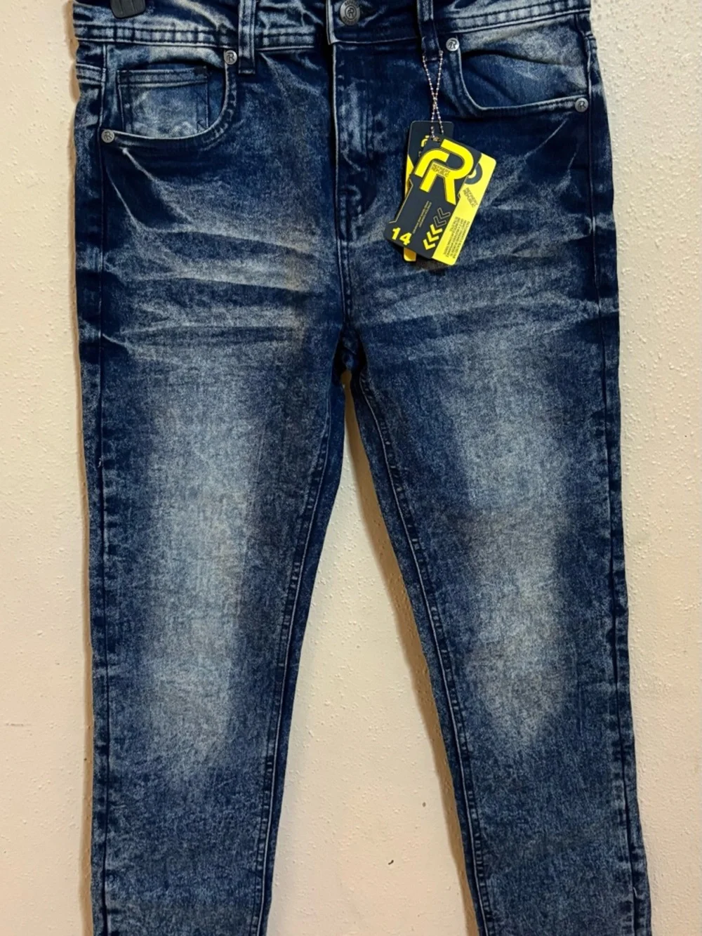 Boys  Washed Blue Jeans - Classic Slim Fit